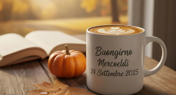 Immagine di copertina per: Buongiorno Mercoledì 24 Settembre 2025: immagini nuove